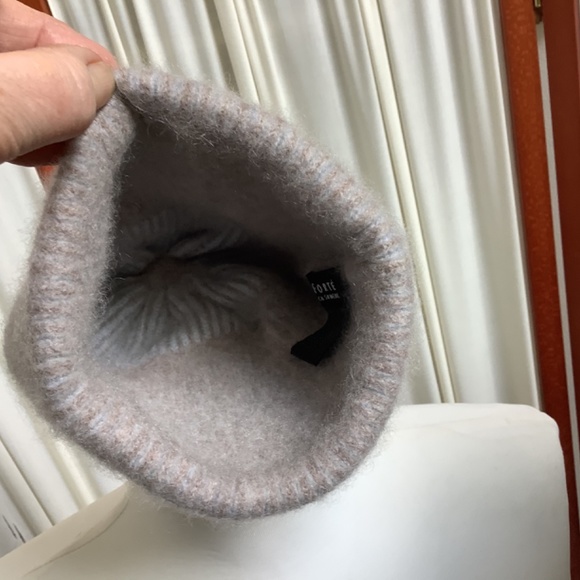 Child's 100% Cashmere Knit Hat with Pom Pom by Forte - Picture 5 of 8